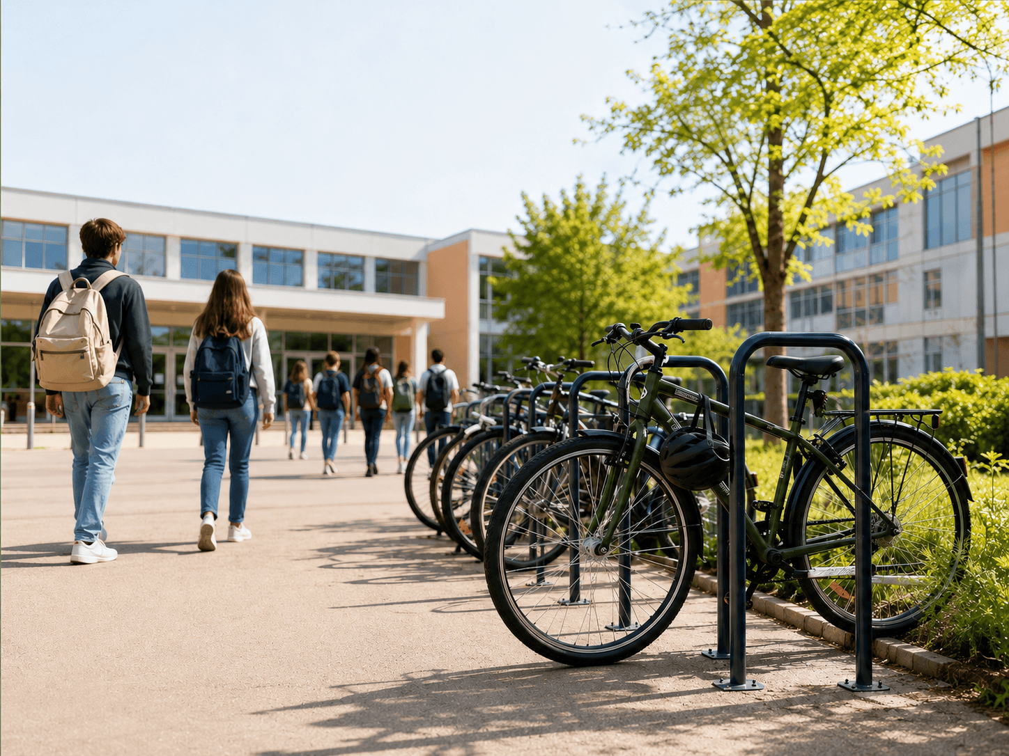 Écoles et universités : équiper les établissements scolaires en stationnement vélo